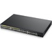 Zyxel GS1900-48HPv2 Smart L2 PoE + switch, rack 19 ", 48xGE (24xPoE +), 2xSFP, PoE budget 170 W (GS190048HPV2-EU0101F)
