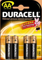 Батарейки Duracell AA LR6 /MN 1500